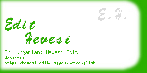 edit hevesi business card